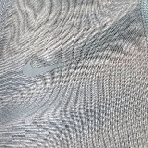 Nike Dri-Fit Workout Shirt XS Women's V Neck Blue Shirt Sleeve - Picture 5 of 8